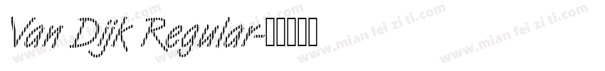 Van Dijk Regular字体转换